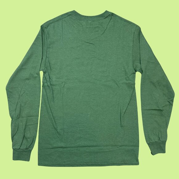 Inner Thoughts Dark Green Too Cold Long Sleeve Shirt - Picture 3 of 4